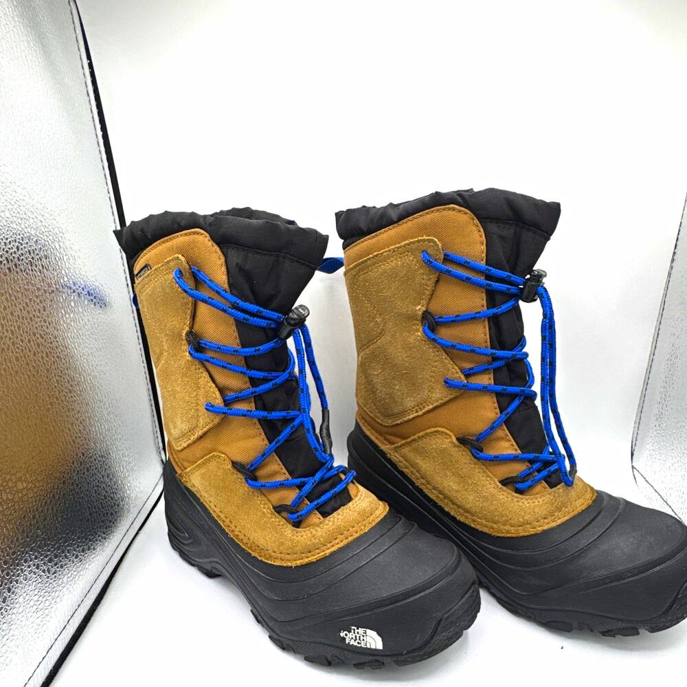 The North Face Shellista Waterproof Unisex Kids Snow Boots Brown/Black/Blue 4